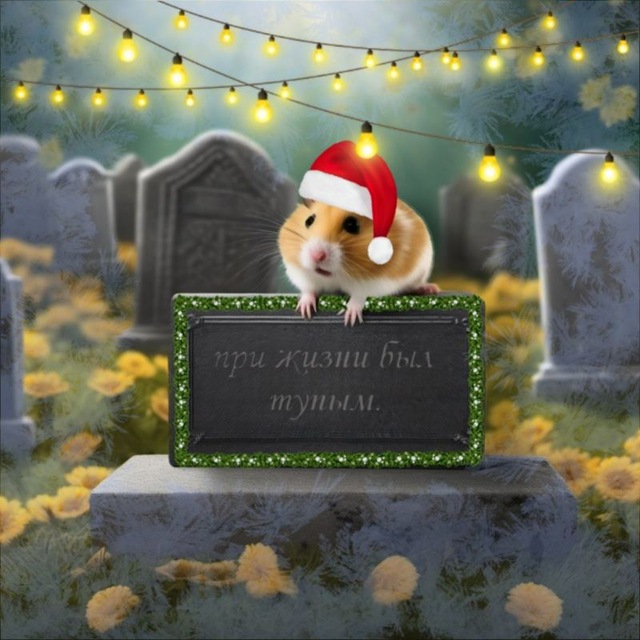 надгробье моего тупого хомяка